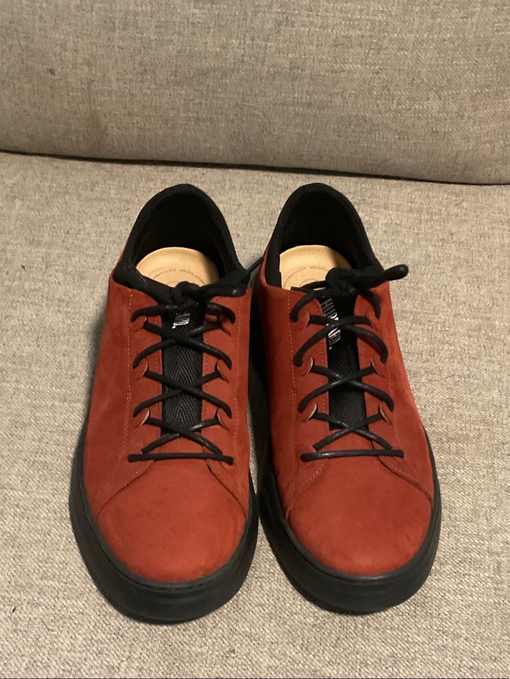 Men's Samuel Hubbard Casual Suede Sneakers - Rust Red